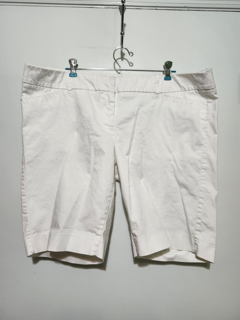Mossimo Supply Co. White Bermuda Shorts